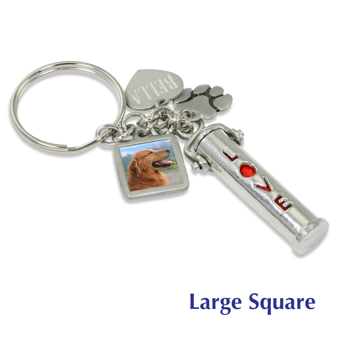 2pcs Of Pet Ashes Key Chain Dog Ashes With 2 Storage Bags For D
