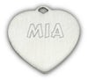 zelda's song heart engraved dog charm with engraving