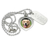 personalized pet memorial necklace dog jewelry necklace dog id jewelry