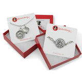 The Love Paw Print Jewelry Set – Bracelet and Dog Tag Enhancer Necklace