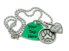 paw print dog memorial necklace