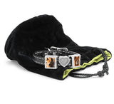 dog memorial gifts, leather bracelet with charms