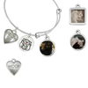 “Diva Cat & Meow” Cat Charm Photo Wire Bangle Bracelet | Sadie Photo Bracelet - Customer's Product with price 77.00 ID NB7TRW1mGM2JbW-CrCnREIN4