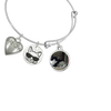 “Cool Cat & Meow” Cat Charm Photo Wire Bangle Bracelet | Sadie Photo Bracelet - Customer's Product with price 40.00 ID eArUsmc5bk5GRsxTAWeZrrG0