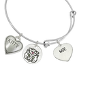 “Diva Cat & Kitty” Cat Charm Wire Bangle Bracelet | Sadie Custom Charm Bracelet - Customer's Product with price 35.00 ID JdBGufLuqjQevdfhZp_TxBE0