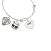 “Cool Cat & Meow” Cat Charm Bangle Bracelet | Sadie Custom Charm Bracelet - Customer's Product with price 35.00 ID wl3aGxgdXlx_eoD_-x9WBjj9