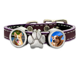 pet photo bracelet with charms