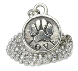 dog necklace, paw print necklace, dog paw print, pet jewelry