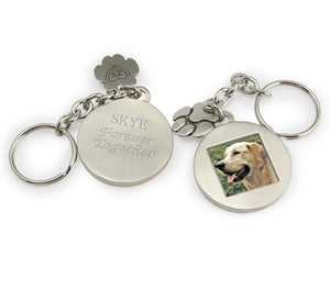 photo keychain with custom engraving 