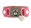 photo bracelet with matching dog collar