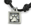 paracord necklace, paw print, gifts ideas for dog foster mom