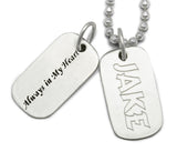 dog tag jewelry engraved pet memorial jewelry