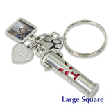 custom keychain urn with picture charm