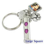 pet ashes keychain personalized