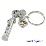 pet ashes keychain