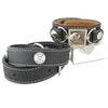 Leather Cuff Photo Bracelet and Collar Combo