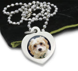 dog necklace photo jewelry photo necklace photo pendant with engraving