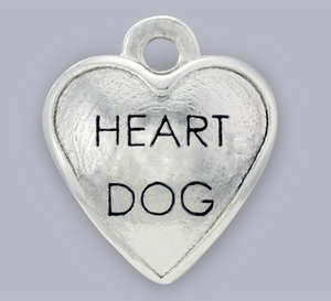 heart dog pet charm