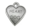 Heart Dog charm for dog charm bracelet and photo jewelry bracelet
