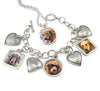 dog necklace photo pendant with dog jewelry photo charm bracelet