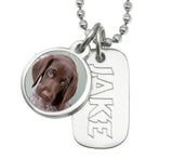 dog necklace for people custom photo necklace dog id jewelry