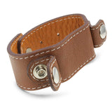 leather cuff wristband brown
