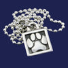 Best in Show Silver Paw Print Necklace