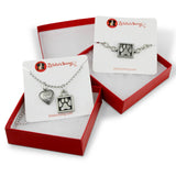 Paw Print Jewelry Set - Bracelet and Dog Tag Enhancer Necklace