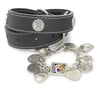 retriever matching collar and bracelet for pet remembrance and dog memorial photo jewelry