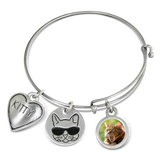 picture bracelet with cat