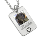 personalized dog necklace gift for dog lover photo pendant