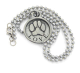 paw print necklace, gifts for dog foster mom, dog mom gift