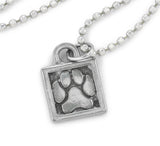 paw print necklace, dog necklace, dog lover gifts