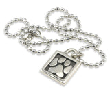 paw print necklace, gifts for a dog lover, dog lover gifts