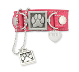matching paw print bracelet and paw print necklace