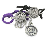 paw print dog necklace, paw print dog bracelet