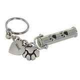 Pet Cremation Urn Keychain Paw Print and Paw Print Charm - Customer's Product with price 35.00 ID srL8Zilf5ohIwKBzzWacuHsq
