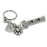 Pet Cremation Urn Keychain Paw Print and Paw Print Charm - Customer's Product with price 57.00 ID sM-ObJF1tps5-KnwwqDiKXrD