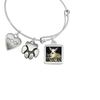 "Woof & Paw" Dog Charm Photo Wire Bangle Bracelet | Sadie Photo Bracelet - Customer's Product with price 40.00 ID 7IWS0JIU9OzZferV_TVtfYIk