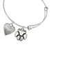 "FurEver & Paw" Pet Charm Wire Bangle Bracelet | Sadie Custom Charm Bracelet - Customer's Product with price 25.00 ID FbPZZn7DIn9WNd4QCKRJa2nw