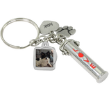 LOVE Pet Ashes Keychain with Photo Charm, Paw Print and Engraving - Customer's Product with price 62.00 ID CI3CXv2NwRkM-yqoQlKziRF7