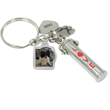 LOVE Pet Ashes Keychain with Photo Charm, Paw Print and Engraving - Customer's Product with price 62.00 ID sNUAqA_bUqSGGIO46AKWD66i