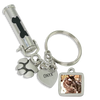 DOG BONE Pet Ashes Urn Keychain With Picture Charm, Paw Print Charm and Engraving - Customer's Product with price 57.00 ID 1C_4Tex42tw-jKdOACOzeS5X