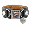 Leather Cuff Photo Bracelet Pet Memorial Jewelry - Customer's Product with price 95.00 ID bhVu7dvdXp8r2Gh-eHWg0HCL