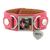Leather Cuff Photo Bracelet Pet Memorial Jewelry - Customer's Product with price 95.00 ID ZdQn8MDmTAx0QEZhzxiev75-