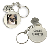 Photo Keychain with Paw Print Charm, 1 Photo and Engraving - Customer's Product with price 55.00 ID 7aE0v6c0JnXg9OB5JBDbEYjD